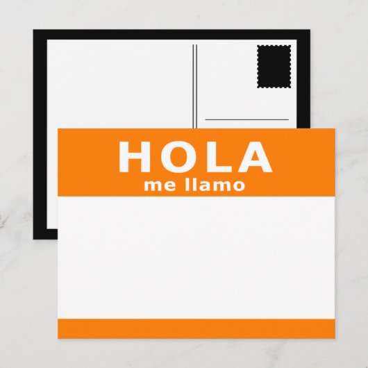 hola me llamo briefkaart (Voorkant / Achterkant)