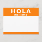 hola me llamo briefkaart (Voorkant)