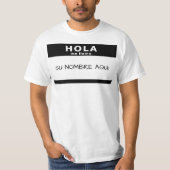 hola me llamo t-shirt (Voorkant)