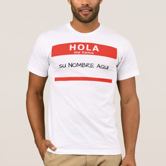hola me llamo t-shirt (Voorkant)