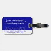 HOLA me llamo y tengo la demencia Bagagelabel (Achterkant horizontaal)