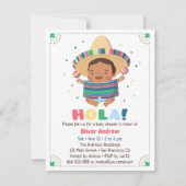 Hola Mexican Boy Fiesta Baby shower Kaart (Voorkant)