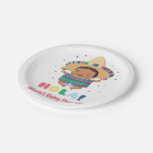 Hola Mexican Fiesta Boy Baby shower Papieren Bordje (Gekanteld)