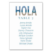 Hola Mexico Beach Bruiloft Zitkaarten Kaarten (Voorkant)