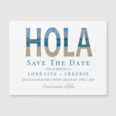 Hola Mexico Beach Wedding Save the Date (Voorkant)