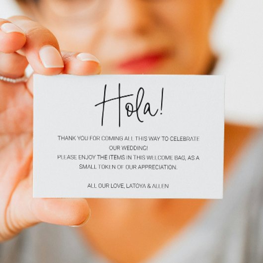 Hola Mexico Wedding Welkom Gift Bag Basket Plaatskaartje