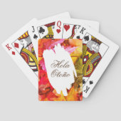 Hola Otoño Autumn leveert Herfst Seizoensgebonden Pokerkaarten (Achterkant)