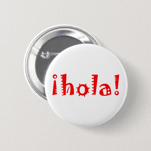 Hola Ronde Button 5,7 Cm (Voorkant /achterkant)