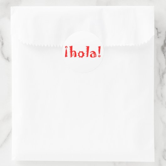 Hola Ronde Sticker (Tas)