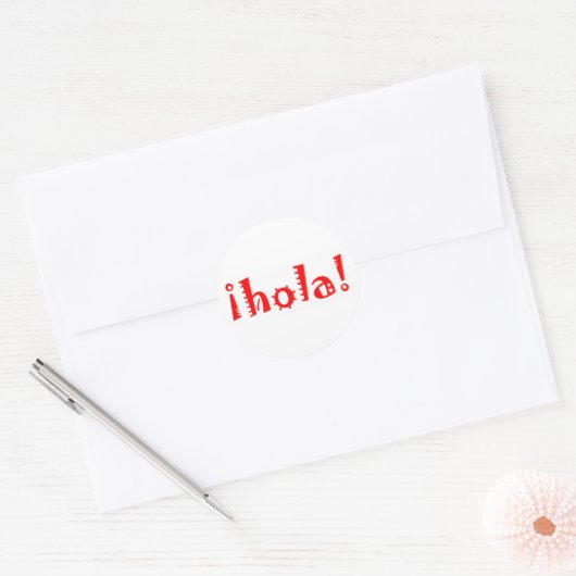 Hola Ronde Sticker (Envelop)