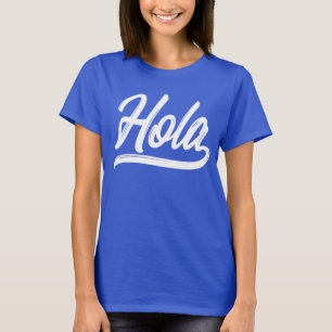 Hola Script (wit) T-shirt