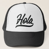 Hola Script (zwart) Trucker Pet (Voorkant)