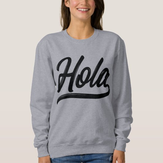 Hola Script (zwart) Trui (Voorkant)