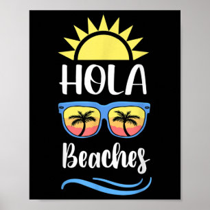 Hola Sofr gekookte gebakken stranden in Sunset Sun Poster