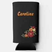 Hola. Spaans thema/senorita/editable naam Seltzer Blikjeskoeler (Achterkant)