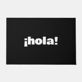 HOLA Spaanse moderne minimalistische typografie Deurmat (Voorkant)