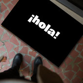 HOLA Spaanse moderne minimalistische typografie Deurmat