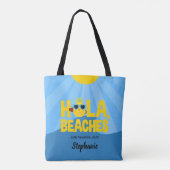 Hola straliseert Cute Pineapple Persoonlijk Tote Bag (Achterkant)