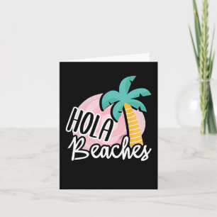 Hola Stranden Palm Tree Beach Zomer vakantie cadea Kaart