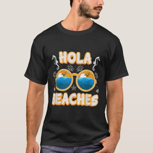 Hola Stranden Vakantie T-shirt (Voorkant)