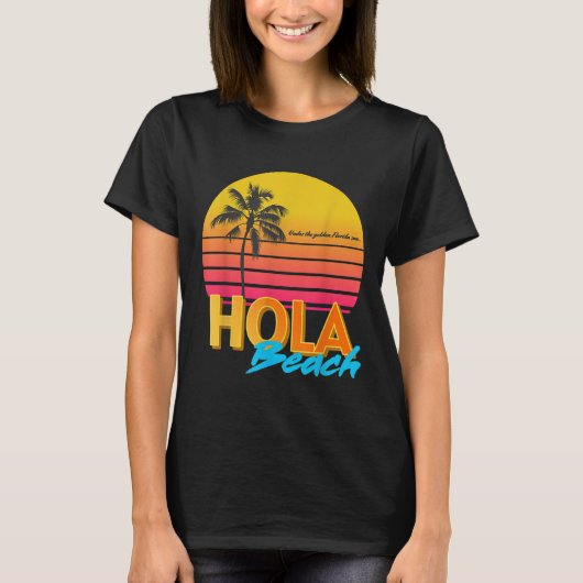 Hola Stranden Zomervakantie T-shirt (Voorkant)