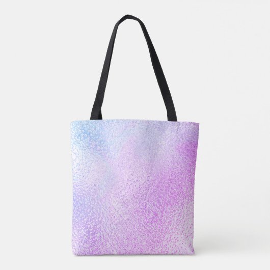 Hola stranden zon, strand zilveren blauwe roze pal tote bag (Achterkant)