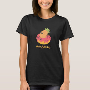 Hola strandt Funny Summer Break Aloha Pineapple Su T-shirt