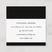 hola su nombre vierkant vierkante visitekaartje (Achterkant)