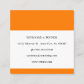 hola su nombre vierkant vierkante visitekaartje (Achterkant)