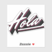 Hola tekstontwerp sticker (Vel)