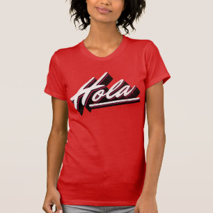 Hola tekstontwerp t-shirt
