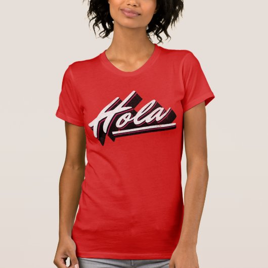 Hola tekstontwerp t-shirt (Voorkant)
