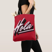 Hola tekstontwerp tote bag (Dichtbij)