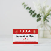 HOLA TENGO MASCOTAS EN CASA VISITEKAARTJE (Staand voorkant)