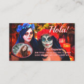 Hola Vallarta Catrinas 1718 QR Code Calling Card Visitekaartje (Voorkant)