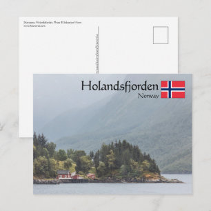 Holandsfjorden Noorwegen Briefkaart