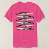 Holbein Anamorphic Skulls T-shirt (Design voorkant)