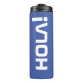 holblauw thermosbeker (Voorkant)