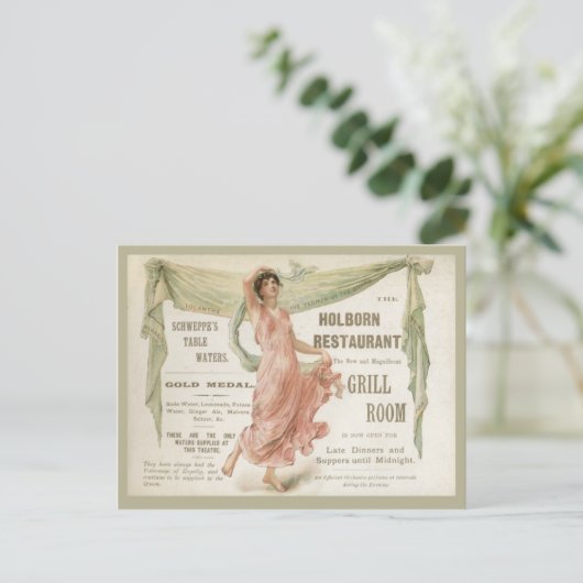 Holborn Restaurant Briefkaart (Staand voorkant)