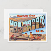 Holbrook, Arizona  Big Letters Briefkaart (Voorkant / Achterkant)