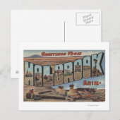 Holbrook, Arizona - Grote letterscènes Briefkaart (Voorkant / Achterkant)