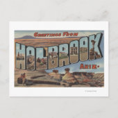 Holbrook, Arizona - Grote letterscènes Briefkaart (Voorkant)