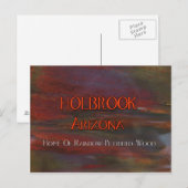 Holbrook Arizona Pet Wood Briefkaart (Voorkant / Achterkant)