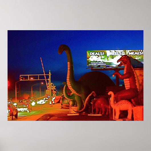 Holbrook Dinosaurs-Rte 66 Poster (Voorkant)
