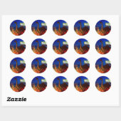 Holbrook Dinosaurs-Rte 66 Ronde Sticker (Vel)