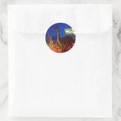 Holbrook Dinosaurs-Rte 66 Ronde Sticker (Tas)
