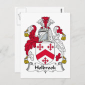 Holbrook Family Crest Briefkaart (Voorkant / Achterkant)