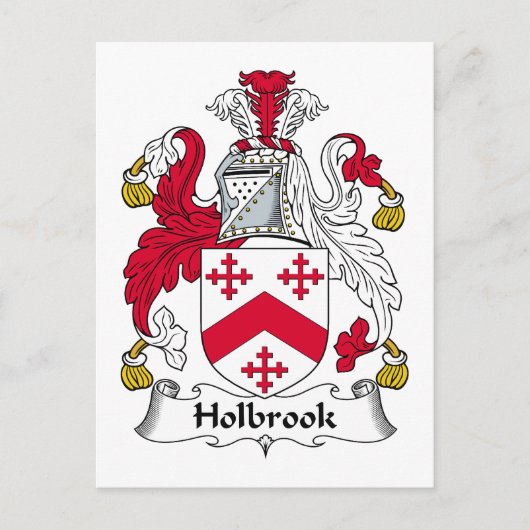 Holbrook Family Crest Briefkaart (Voorkant)