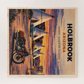 Holbrook Route 66 Motorfiets Game Night Geschenk Legpuzzel (Horizontaal)