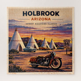Holbrook Route 66 Motorfiets Game Night Geschenk Legpuzzel